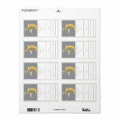 Green Moon and Stars Buchzeichen (Vorne)