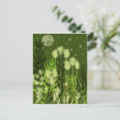 Green Moon Fantasy Postkarte (Stehend Vorderseite)