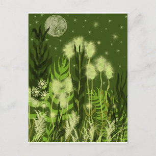 Green Moon Fantasy Postkarte