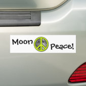 Green Moon Peace Sign Autoaufkleber (Auf Auto)