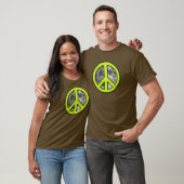 Green Moon Peace Sign - T-Shirt (Unisex)