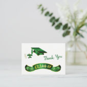 Green Mortar, diplomierter Abschluss Vielen Dank Visitenkarte (Stehend Vorderseite)