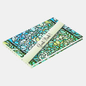 Green Mosaic Floral Gästebuch (Ecke)