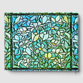 Green Mosaic Floral Gästebuch (Rückseite)