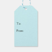 Green Mosaic Floral Geschenkanhänger (Rückseite)