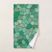 Green Mosaik Badhandtuch Set (Handtuch)