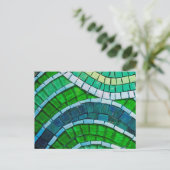 Green Mosaik Postkarte (Stehend Vorderseite)