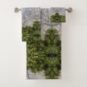 Green Moss & Nature Earth Art Badhandtuch Set (Insitu)