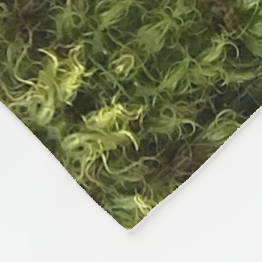 Green Moss & Nature Earth Art Fleecedecke (Ecke)