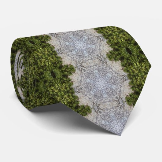 Green Moss & Nature Earth Art Krawatte (Gerollt)