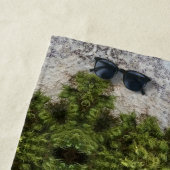Green Moss & Nature Earth Art Strandtuch (Beispiel)