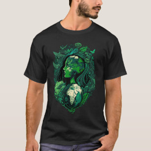 Green Mother Earth Day 2023 Rettete Our Planet Gir T-Shirt