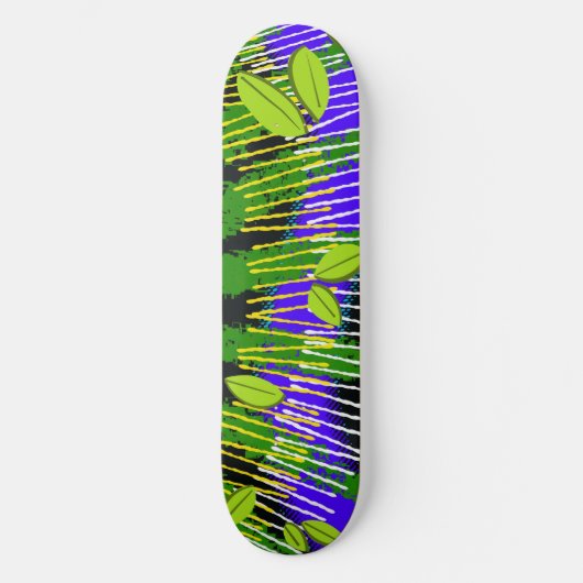 Green Motion – Abstract Nature Skateboard (Vorderseite)