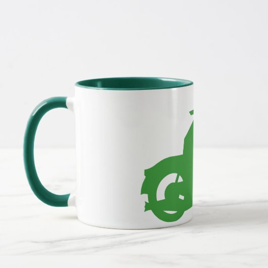Green Motorbiker-Zeichen Tasse (Links)