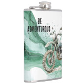 Green Motorcycle Adventure Flachmann (Rechts)