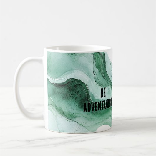 Green Motorcycle Adventure Kaffeetasse (Links)