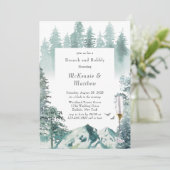 Green Mountain Airunch und Bubbly Einladung (Stehend Vorderseite)