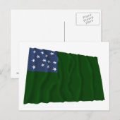 Green Mountain Boys Fahne Postkarte (Vorne/Hinten)
