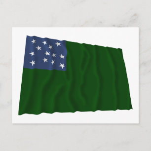 Green Mountain Boys Fahne Postkarte