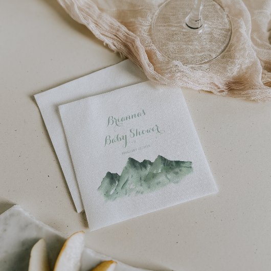 Green Mountain Country Baby Dusche Napkins Serviette