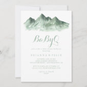 Green Mountain Country BabyQ Baby Dusche Grill Einladung (Vorderseite)