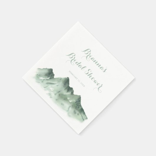Green Mountain Country Brautparty Napkins Serviette (Ecke)