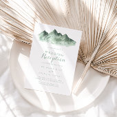 Green Mountain Country Wedding Empfang Einladung