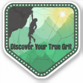 Green Mountain Rock Klettern Outdoor Adventure Aufkleber (Vorderseite)