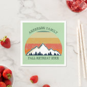 Green Mountain Sunset Forest Family Wiedersehen Pa Serviette (Beispiel)