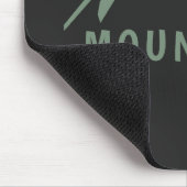 Green Mountains Black Mouse Pad Mousepad (Ecke)