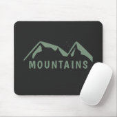 Green Mountains Black Mouse Pad Mousepad (Mit Mouse)