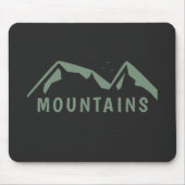 Green Mountains Black Mouse Pad Mousepad (Vorne)
