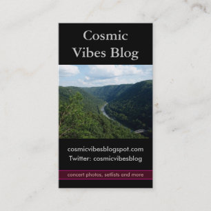 Green Mountains Foto Business Card Visitenkarte