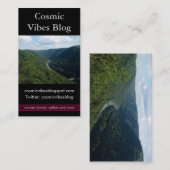 Green Mountains Foto Business Card Visitenkarte (Vorne/Hinten)