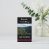 Green Mountains Foto Business Card Visitenkarte (Stehend Vorderseite)