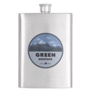 Green Mountains Vermont Camping Flachmann