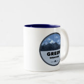 Green Mountains Vermont Camping Zweifarbige Tasse (VorderseiteRechts)
