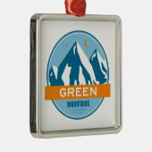 Green Mountains Vermont Ornament Aus Metall (Rechts)