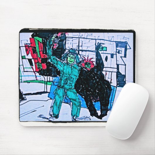 Green mr. mousepad (Mit Mouse)