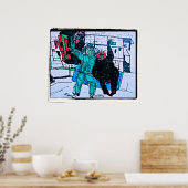 Green mr. poster (Küche)