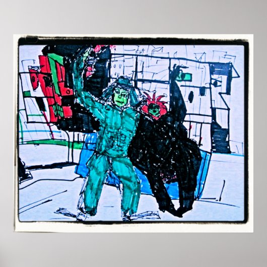 Green mr. poster (Vorne)