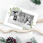 Green Multi Foto Frohe Weihnachtsgrün Feiertagskarte