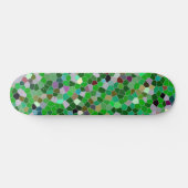 GREEN Multicolored Garden Pattern Skateboard (Horizontal)