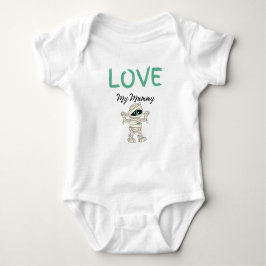 Green Mummy Liebe My Mummy Baby Halloween Baby Strampler