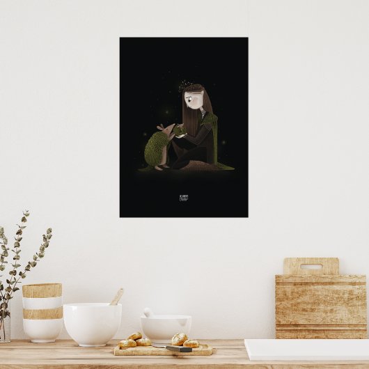 GREEN MUSCHEL ARMADILLO von Alexandra Dikaia Poster (Küche)