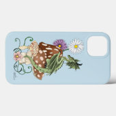 Green Mushroom Dragon Fantasy Blume Case-Mate iPhone Hülle (Rückseite (Horizontal))