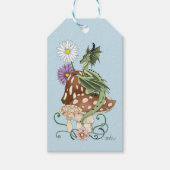Green Mushroom Dragon Fantasy Blume Geschenkanhänger (Vorderseite)