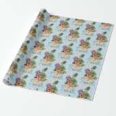 Green Mushroom Dragon Fantasy Blume Geschenkpapier (Ungerollt)