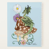 Green Mushroom Dragon Fantasy Blume Planer (Rückseite)