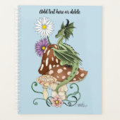 Green Mushroom Dragon Fantasy Blume Planer (Vorderseite)